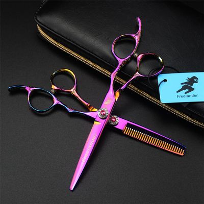 6.0 Inch Barber Salon Hairdressing Shears Hair Cutting Scissor Set, Hair Cutting Scissors Setprofessional Barber Shears Kit Tools, Sharp And Durable, for Men/Women/Kids/Salon & Home