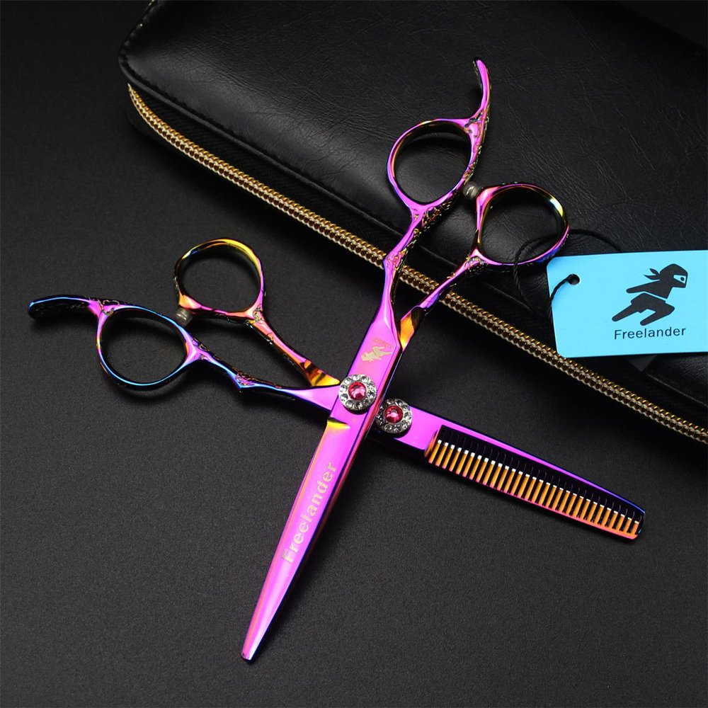 6.0 Inch Barber Salon Hairdressing Shears Hair Cutting Scissor Set, Hair Cutting Scissors Setprofessional Barber Shears Kit Tools, Sharp And Durable, for Men/Women/Kids/Salon & Home
