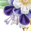MIAO WU Japanese Hair Clip Cherry Blossom Japanese HairPin Kimono Hanfu Flower Hair pin Band Clip Japanese Hair Accessories for Women Girl (Purple) view 3