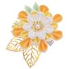 MIAO WU Japanese Hair Clip Cherry Blossom Japanese HairPin Kimono Hanfu Flower Hair pin Band Clip Japanese Hair Accessories for Women Girl (Yellow) view 1