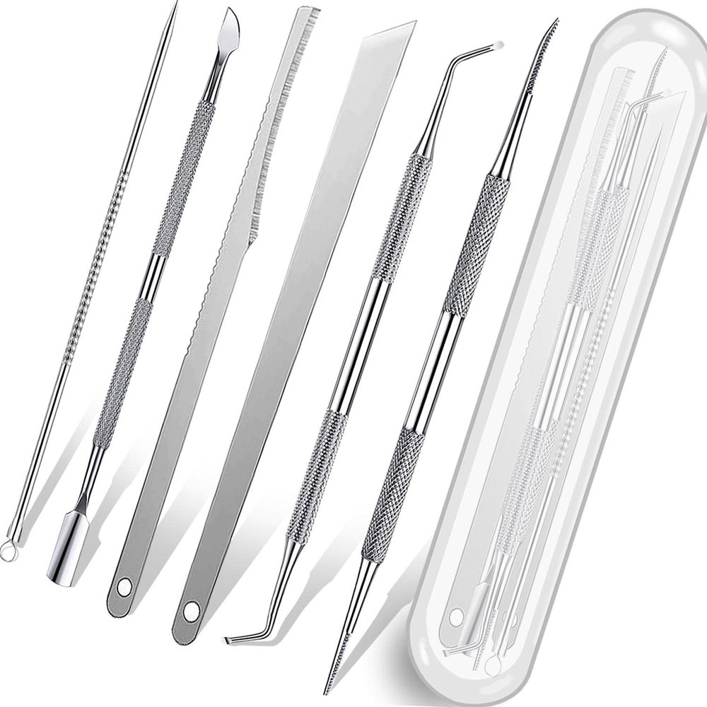 7-Pack Ingrown Toenail Tool, Toenail File and Lifters, Professional Surgical Stainless Steel Ingrown Toenail Tool- Safe Nail Cleaning Treatment Pedicure Tools Kit Under