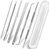 7-Pack Ingrown Toenail Tool, Toenail File and Lifters, Professional Surgical Stainless Steel Ingrown Toenail Tool- Safe Nail Cleaning Treatment Pedicure Tools Kit Under view 1