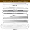 7-Pack Ingrown Toenail Tool, Toenail File and Lifters, Professional Surgical Stainless Steel Ingrown Toenail Tool- Safe Nail Cleaning Treatment Pedicure Tools Kit Under view 2
