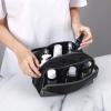 Gonex Travel Toiletry Bag for Men, Nylon Shaving Bag Black Rolling Duffle Bag with Wheels, 70L Roller Duffel Bag 25 inch,Black view 4