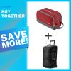 Gonex Travel Toiletry Bag for Men, Nylon Shaving Bag, Red Rolling Duffle Bag with Wheels, 70L Roller Duffel Bag 25 inch,Black view 1