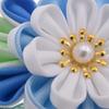 MIAO WU Japanese Hair Clip Cherry Blossom Japanese HairPin Kimono Hanfu Flower Hair pin Band Clip Japanese Hair Accessories for Women Girl (Blue) view 4