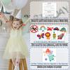 Partywind 204 Glitter Styles Individually Wrapped Sheets Kids Fake Tattoos, Birthday Surprise for Boys and Girls Party Supplies Favors, Waterproof Tattoo Stickers for Goodie Bag Stuffers view 2