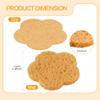 100-Count Facial Sponges Compressed Facial Sponges Natural Facial Cleansing Sponges Pads Cute Flower Shape Exfoliating Sponges for Cleansing Reusable,Best Makeup Gift, Deep Yellow view 3
