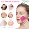50-Count Facial Sponges Compressed Facial Sponges Natural Facial Cleansing Sponges Pads Cute Flower Shape Exfoliating Sponges for Cleansing Reusable,Best Makeup Gift, Pink view 4