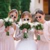 Loanzeg Satin Bridesmaid Scrunchies Bachelorette Hair Ties Set of 6 sunglasses Bridal Shower No Damage Hairties ideas Gift for Wedding Party Favors Bridesmaid Proposal Gifts (White&Dusty Blue) view 4