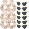 Loanzeg Satin Bridesmaid Scrunchies Bachelorette Hair Ties Set of 6 sunglasses Bridal Shower No Damage Hairties ideas Gift for Wedding Party Favors Bridesmaid Proposal Gifts (Champagne) view 1