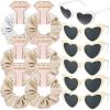 Loanzeg Satin Bridesmaid Scrunchies Bachelorette Hair Ties Set of 6 sunglasses Bridal Shower No Damage Hairties ideas Gift for Wedding Party Favors Bridesmaid Proposal Gifts (White&Champagne) view 1