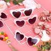Loanzeg Satin Bridesmaid Scrunchies Bachelorette Hair Ties Set of 6 sunglasses Bridal Shower No Damage Hairties ideas Gift for Wedding Party Favors Bridesmaid Proposal Gifts (White&Champagne) view 3