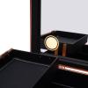 CeRaBuRET Makeup Train Case, Cosmetic Organizer Box Makeup Case with Lights and Mirror, Makeup Case with Customized Dividers, Large Makeup Artist Organizer Kit For Storing (Rose Gold) view 3
