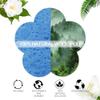 100-Count Facial Sponges Compressed Facial Sponges Natural Facial Cleansing Sponges Pads Cute Flower Shape Exfoliating Sponges for Cleansing Reusable,Best Makeup Gift, Blue view 2