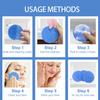 50-Count Large Compressed Facial Sponges for Estheticians, Daily Cleansing and Gentle Exfoliating- 100% Natural Cellulose Spa Sponge Perfect for Removing Dead Skin, Dirt and Makeup (Round 2.95",Blue) view 4