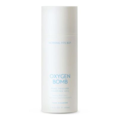 NOTHING FITS BUT Oxygen Bomb, Dual Texture Pore Purifying Foaming Gel Facial Mask & Cleanser, 3.4 Fl Oz (100 ml)