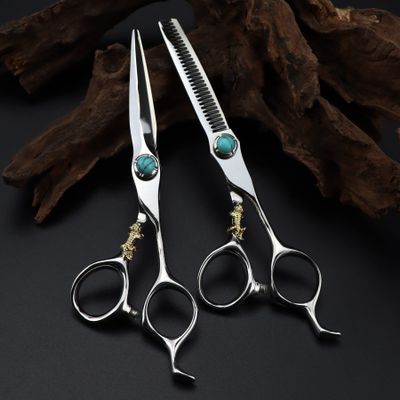 Hair Cutting Shears, 6 Inch Professional Hair Scissors Sword Blade Barber Scissor Hair Cutting Shears Japanese Stainless Steel Salon Scissors