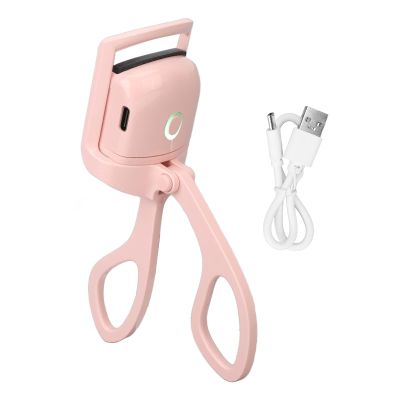 Electric Eyelash Curler, Rechargeable Heated Eyelash Curler Long Lasting 2 Temperature Modes Eyelash Tool for Women Makeup Accessories