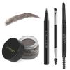 LAVONE Eyebrow Stamp Pencil Kit for Eyebrows, Makeup Brow Stamp Trio Kit with Waterproof Eyebrow Pencil, Eyeliner, Eyebrow Pomade, and Dual-ended Eyebrow Brush - Ebony view 1