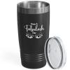 Eyelash Black Viking Tumbler 20oz - Have A Fabulash - Beautician Lash Boss Makeup Artists Mascara Hair Extensions Cosmetology Mother Women view 1