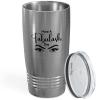 Eyelash Stainless Viking Tumbler 20oz - Have A Fabulash - Beautician Lash Boss Makeup Artists Mascara Hair Extensions Cosmetology Mother Women view 1