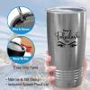 Eyelash Stainless Viking Tumbler 20oz - Have A Fabulash - Beautician Lash Boss Makeup Artists Mascara Hair Extensions Cosmetology Mother Women view 4