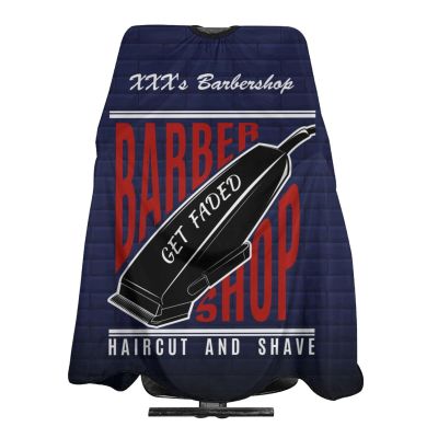 Custom Barber Cape Hairdresser Cape, Add Your Photo Text Logo Personalized Barbershop Salon Cape for Men, Customized Hair Cutting Cape for Home Salon Barbershop