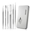 BEZOX Ingrown Toenail Removal Kit - Toenail Lifter and Thick Toenails File, Stainless Steel Pedicure Tools - 6PCS Nail Correction Set view 1