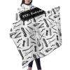 Custom Barber Cape Hairdresser Cape, Add Your Photo Text Logo Personalized Barbershop Salon Cape for Men, Customized Hair Cutting Cape for Home Salon Barbershop view 2