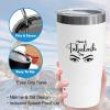 Eyelash White Viking Tumbler 20oz - Have A Fabulash - Beautician Lash Boss Makeup Artists Mascara Hair Extensions Cosmetology Mother Women view 4