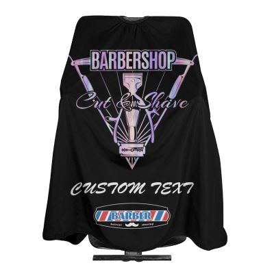 Custom Barber Cape Hairdresser Cape, Add Your Photo Text Logo Personalized Barber Salon Cape for Men, Customized Hair Cutting Cape for Home Salon Barbershop
