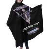 Custom Barber Cape Hairdresser Cape, Add Your Photo Text Logo Personalized Barber Salon Cape for Men, Customized Hair Cutting Cape for Home Salon Barbershop view 2