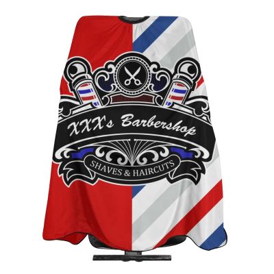 Custom Barber Cape Hairdresser Cape, Add Your Photo Text Logo Personalized Haircuts Shaves Salon Cape for Men, Customized Hair Cutting Cape for Home Salon Barbershop