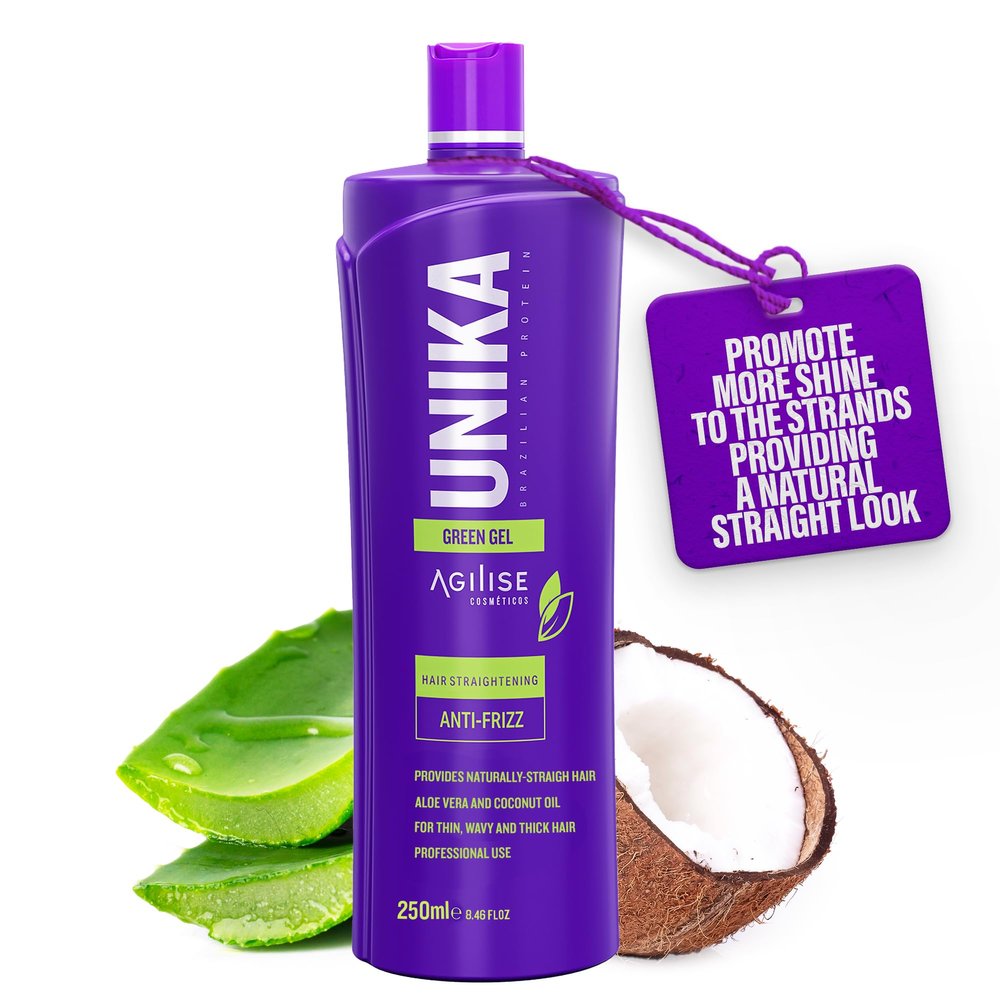 Agilise Unika Brazilian Keratin Hair Treatment  Smoothing and Straightening  Keratin hair treatment straightening | keratina sin formol para alisar el pelo | Queratina para alisar el cabello