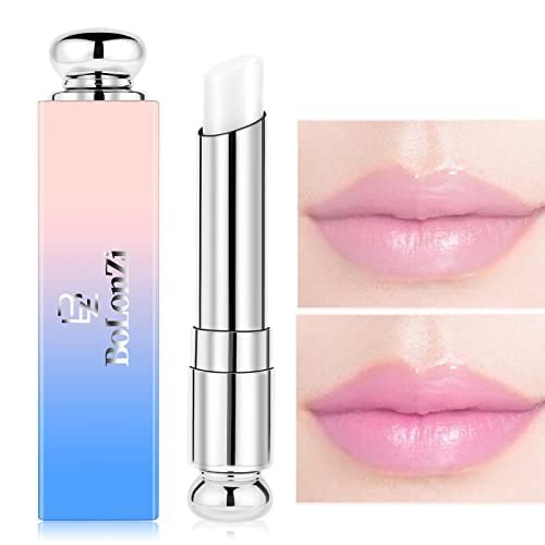 Color Changing LipstickCrystal Jelly Lipstick Mood Lipstick Magic Temperature Color Change Lip Gloss Long Lasting Moisturizer Lip Tint Tinted Lip Balm (set 3PC) (Milk flavor)