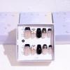 Light Rain Large Size Hand-made Press on Nails, 3D Gel UV Finished False nails with Design by Professional Manicurist view 1