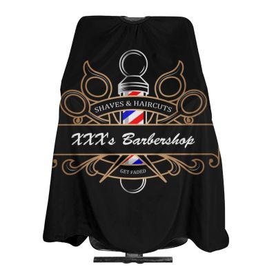 Custom Barber Cape Hairdresser Cape, Add Your Photo Text Logo Personalized Barber Salon Cape for Men, Customized Hair Cutting Cape for Home Salon Barbershop