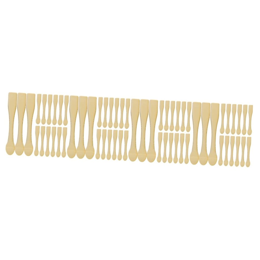 minkissy 60pcs Cosmetics Spoon Eye Spoon Beauty Scoop Facial Mask Facial Cosmetic Makeup Mask