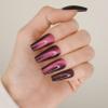 Galaxy Cat Eye Coffin Press-On Nails view 1