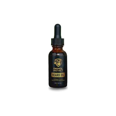 Animal Instinct Beard Oil | Moisturizes Your Beard for Long-Lasting Shine & Nourishes the Skin Underneath | Natural, Organic, Vegan | Free of Harmful Ingredients | NO Parabens, Sulfates, Gluten or Cruelty | 1 ounce