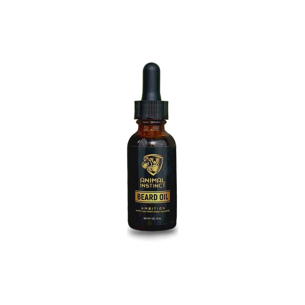 Animal Instinct Beard Oil | Moisturizes Your Beard for Long-Lasting Shine & Nourishes the Skin Underneath | Natural, Organic, Vegan | Free of Harmful Ingredients | NO Parabens, Sulfates, Gluten or Cruelty | 1 ounce