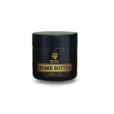 Animal Instinct Beard Butter | Smooths, Softens & Tames Frizz for a Finished Look | Natural, Organic, Vegan | Free of Harmful Ingredients | NO Parabens, Sulfates, Gluten or Cruelty | 2 ounces
