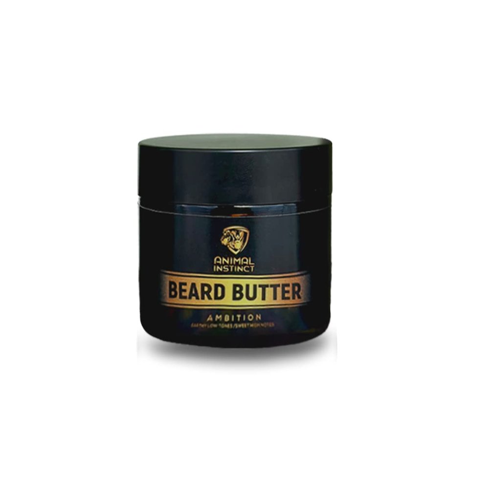 Animal Instinct Beard Butter | Smooths, Softens & Tames Frizz for a Finished Look | Natural, Organic, Vegan | Free of Harmful Ingredients | NO Parabens, Sulfates, Gluten or Cruelty | 2 ounces