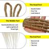 20" Double Ended Dreadlock Extensions 15 Strands Light Blonde DE Soft Synthetic Handmade Braid Dread Extensions view 3