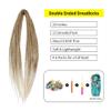 20" Double Ended Dreadlock Extensions 15 Strands Light Blonde DE Soft Synthetic Handmade Braid Dread Extensions view 4