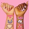 xo, Fetti Rodeo Birthday Party Temporary Tattoos - 46 silver Styles | Birthday Decorations, Giddy Up Cowgirl Accessory, Rodeo Western Theme Favor, Nashville Gift + Cow Print Supplies view 3
