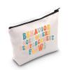 BLUPARK Behavior Analyst Cosmetic Bag ABA Therapist Gift Behavior Analyst Appreciation Gift Behavior Analyst Makeup Zipper Bag Behavior Therapist Gift(Behavior Analyst) view 1