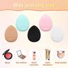 35pcs Finger Puff, Mini Finger Powder Puff Finger Makeup Sponges Soft Beauty Cosmetic Makeup Tools for Foundation, Under Eye, Cream, Concealer, Eye Shadow (white, pink, blue, black, and skin Colors) view 4