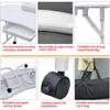 Franc Moody Portable Folding Manicure Table with Lockable Wheels,Nail Beautician Desk Workstation with Wrist Pad/Large Drawer and Waterproof Bag,for Spa Beauty Salon (White) view 3